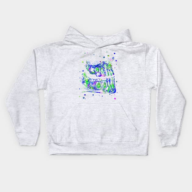 Children teeth Kids Hoodie by RosaliArt